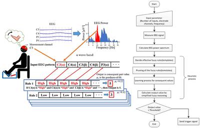 Elucidation of EEG Characteristics of Fuzzy Reasoning-Based Heuristic BCI and Its Application to Patient With Brain Infarction